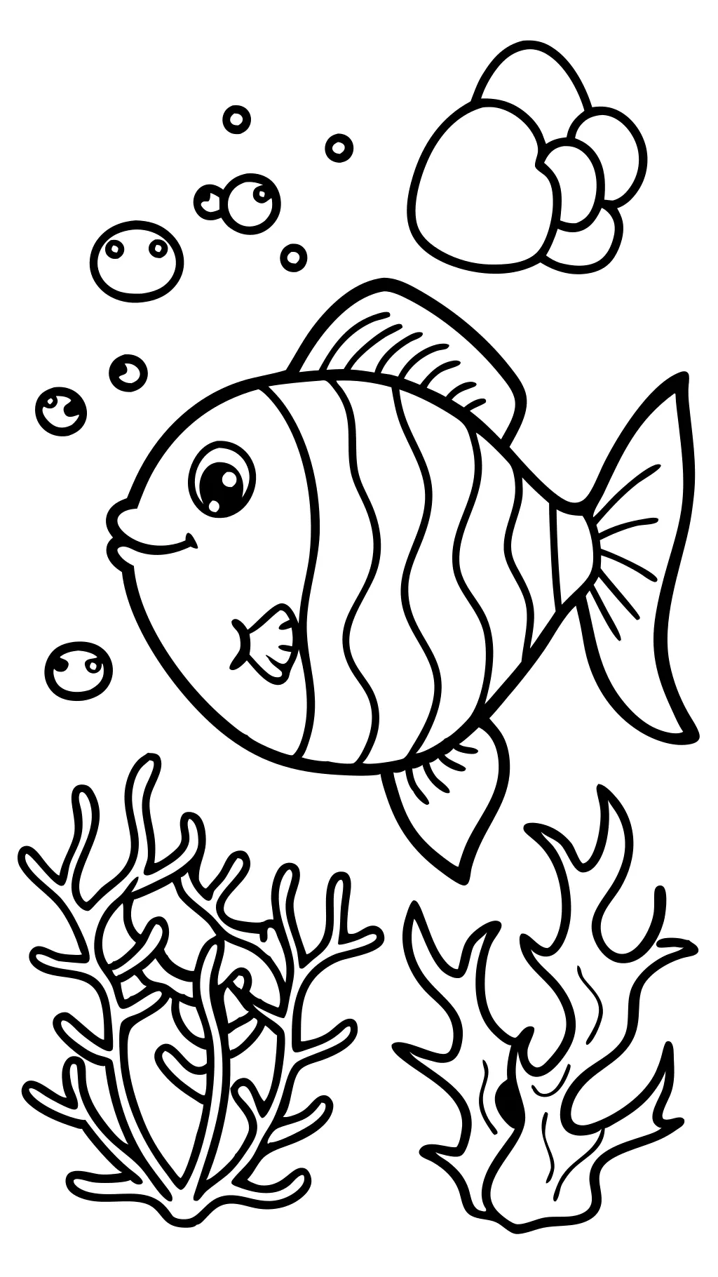 free coloring fish pages